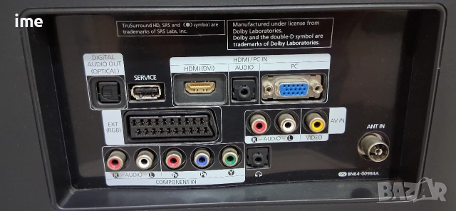 LCD телевизор Samsung. НОМЕР 03. Model LE19B450C4W. 19 инча - 48см. Цифров и аналогов тунер..., снимка 10 - Телевизори - 54367191