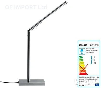 LED Настолна Лампа с 21 Дълготрайни Светодиода LIVARNO LUX ИНОКС, снимка 6 - Настолни лампи - 54970438