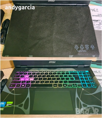 MSI Cyborg 15/NVIDIA RTX 5060 8GB/Intel Core 7 240H/15.6 FHD 144hz/16GB RAM/512GB SSD/2 ГОДИНИ ГАРАН, снимка 10 - Лаптопи за игри - 54692512