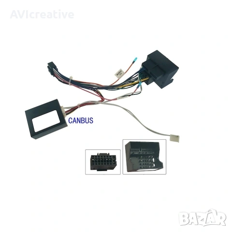 Кабел преходник Quadlock към ISO 16 pin с canbus за VW Skoda Seat