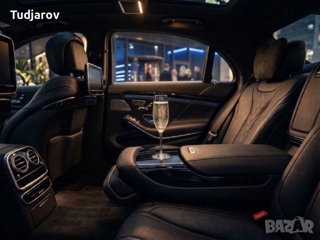 ПОД НАЕМ Mercedes-Benz S class 560 L BRABUS OPTIC 150€/час, снимка 9 - Транспорт под наем - 54723506