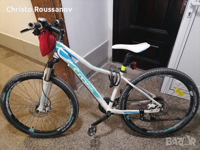 Продавам ВЕЛОСИПЕД CROSS FUSION LADY 27.5” 27 SPEED алуминиева рамка 6508, снимка 5 - Велосипеди - 55137266