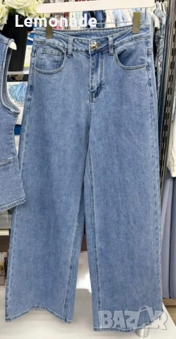Нови бутикови дънки wide leg и mom jeans xs размер , снимка 4 - Дънки - 50182293