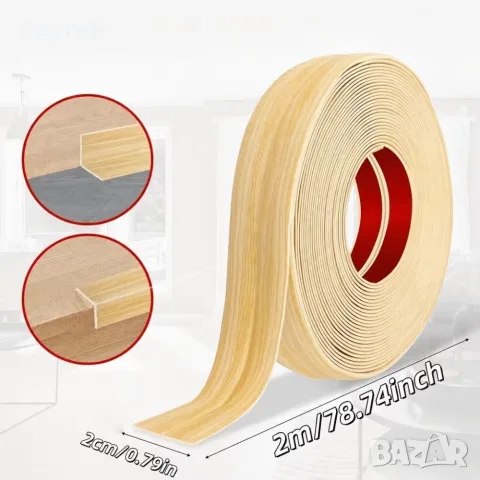 PVC самозалепваща ъглова лента 2 см x 3 м (цвят: оригинален дървесен мотив), снимка 7 - Други стоки за дома - 55330987