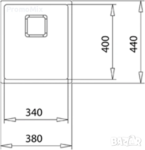 Кухненска мивка Teka Flexlinea 115000015 RS15 inox 34х40см Мивка за кухня правоъгълна, снимка 8 - Мивки - 54607744