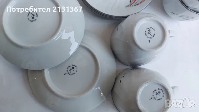 китка,изида,сервиз,български порцелан, снимка 9 - Сервизи - 55338808