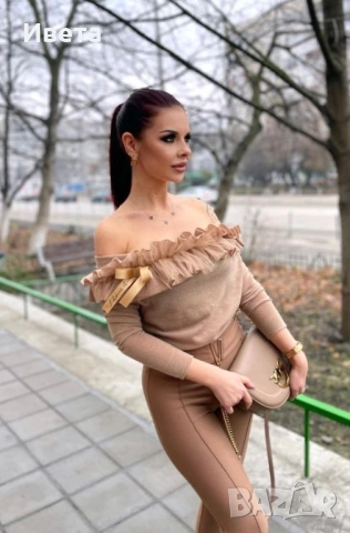 пуловер Ginger Camel на AVIN, снимка 7 - Блузи с дълъг ръкав и пуловери - 54672153