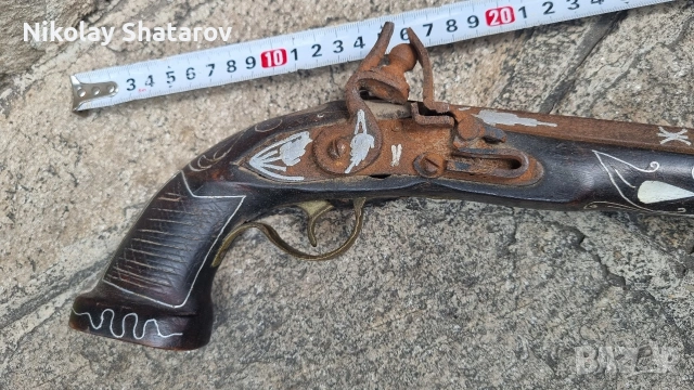 Кремъчен пистолет , снимка 3 - Антикварни и старинни предмети - 54647997