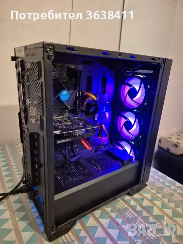 Геймърски компютър гаранция/i3 9100f 16GB,GTX 1650 4GB, 128GB SSD, 1TB HDD, снимка 3 - Геймърски - 55414859