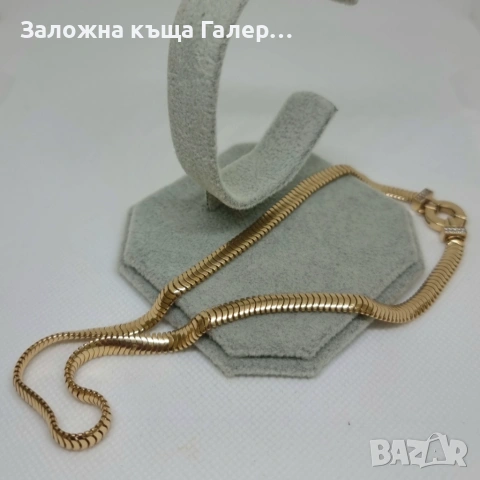 Златно колие 14K ITALY – 12,6 г, 38,5 см, снимка 4 - Колиета, медальони, синджири - 54543725
