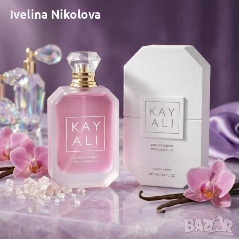 Парфюм за жени Kayali Vanilla Candy Rock Sugar 42, EDP, 100мл – Гурме изкушение в бутилка, снимка 3 - Дамски парфюми - 54461694
