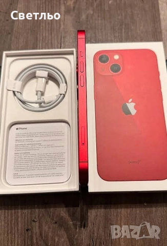 Нов iPhone 13 Mini , памет 256 GB. Закупен от Чехия. В Гаранция до 09.11.2027 година. Червен цвят. , снимка 3 - Apple iPhone - 54457234