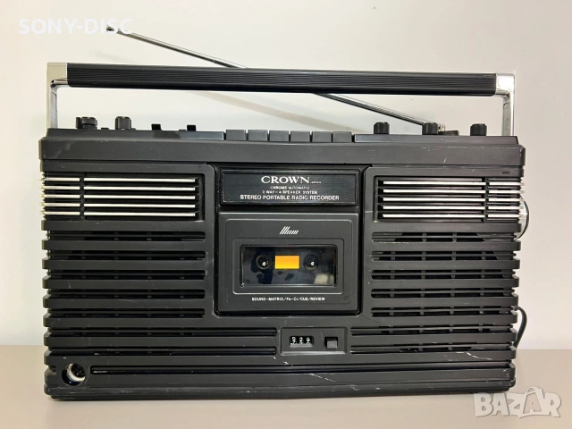 Продавам Ретро Касетофон 1978г ( Crown CSC-630FW JAPAN) 