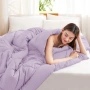 Лятно-зимна завивка 260x240см микрофибър лилава, снимка 3