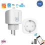 Смарт WiFi контакт 20A 4400W Tuya – Мониторинг на консумацията, Alexa, Google Home, Таймер 10316, снимка 6