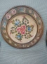 Стара рисувана дървена чиния диа.35см,,красива купа,бухали щастие,кърпа народна 1м/0,80,момче носия, снимка 14