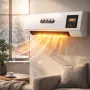 Стенен PTC отоплител и вентилатор LX-333 – 1800W, дистанционно управление и таймер, снимка 6