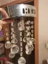 Полилей със стъклени орнаменти, снимка 1