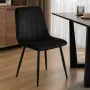 Кадифени трапезни столове с метални крака, до 120 кг, снимка 13