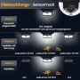 2 соларни LED лампи TECKNET – 546 LED + подарък 495 LED, датчик, IP66, снимка 5