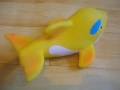 РЕТРО ГУМЕНА ИГРАЧКА 17 см ДЕЛФИН СВИРЕЩА, снимка 13