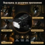 Акумулаторен LED фар за велосипед X-TIGER 2 в 1 със звънец USB дисплей 400 лумена 5 режима, снимка 6