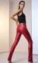 Vintage Roberto Cavalli Red Coated Pants – Made in Italy 2007". , снимка 1