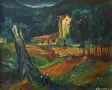 Картина, пейзаж, худ. Д.Тодоров-Жарава (1901-1988), снимка 2