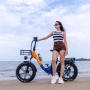Ridstar MN-20 Сгъваем Електрически Велосипед 1000W 48V 15Ah Fat Tire, снимка 4