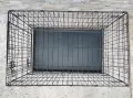 транспортна клетка метална сгъваема 92х58х62 за куче, стационар, снимка 2