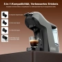 Кафемашина 19 Bar KOTLIE EM-308B 5-в-1, подходяща за капсули и мляно кафе., снимка 3