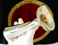 Посребрен меден свещник,ваза,Сърце. , снимка 6