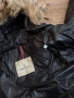 Оригинална дамска зимна пухена парка Moncler Black down Parka , 2/S размер, снимка 10