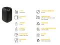 Сертифицирана ADR/UN HDPE туба 25 литра, черна, R60, снимка 2