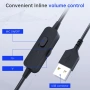 USB Слушалки с микрофон CM7006 – Noise Cancelling, за PC, Zoom, Teams, Skype и Call Center, снимка 4