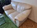 Диван двойка естествена кожа , снимка 2
