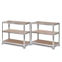 Професионален метален стелаж HÖGLER 222x110x50 см – 6 Рафта, до 1050 кг, регулируема височина, снимка 9
