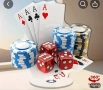 въртяща 360 ° Покер Хазарт карти 2D Акрилна Фигурка топер за торта връх парти рожден ден, снимка 1
