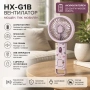 Мини ръчен вентилатор преносим акумулаторен SP01401 HX-G1B, Акумулаторен, Преносим, Тих режим, снимка 2