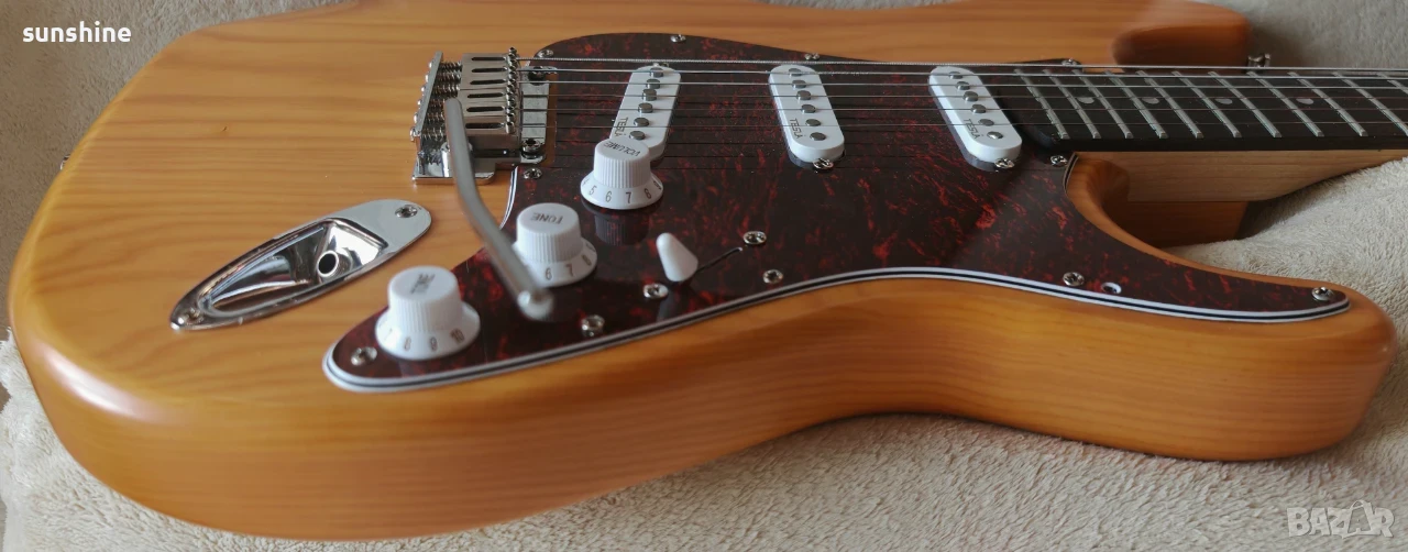 Harley Benton ST90SA deluxe, Tesla plasma 1 адаптери + подобрения, Електрическа Китара Stratocaster, снимка 1