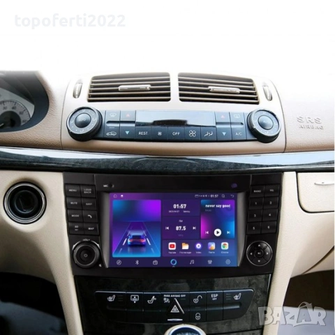7-инчова Android мултимедия с активно охлаждане за Mercedes-Benz E-Class + CarPlay + Подар, снимка 3 - Аксесоари и консумативи - 55145528