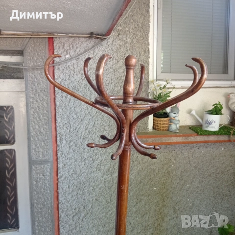 Виенска закачалка 196см, снимка 4 - Антикварни и старинни предмети - 55239939