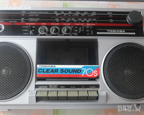 TOSHIBA RT-70S радио-касетофон, снимка 9 - Радиокасетофони, транзистори - 54726549