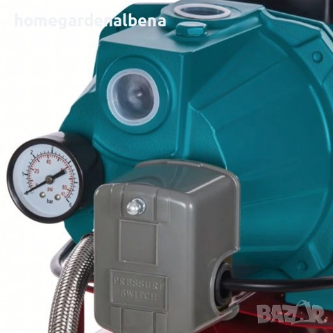 Хидрофорна система 750W 50L помпа с разширителен съд пресостат манометър, снимка 6 - Водни помпи - 54446417