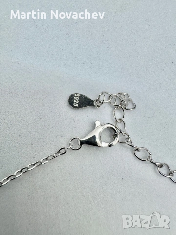 Сребърно колие с мойсанит (Диамант) 0.7 карата, снимка 9 - Колиета, медальони, синджири - 54129851