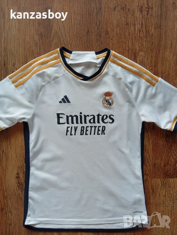 adidas Real Madrid CF Home Jersey Youth 23/24 IB0011 WHITE - юношеска тениска р-р 15-16г./176см, снимка 3 - Тениски - 55051275