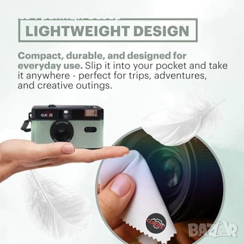 Нов 35мм half frame фотоапарат с Kodak филм калъф и батерии за снимки фотография, снимка 5 - Фотоапарати - 54070214