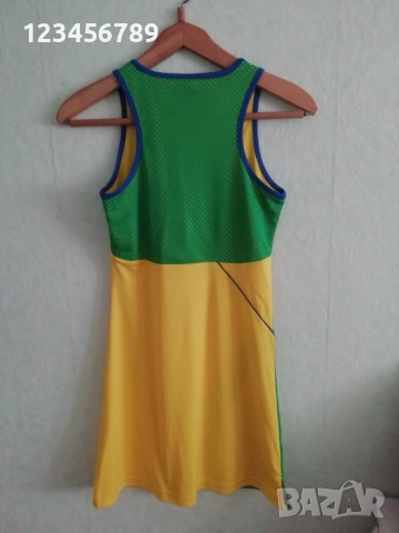 Brazil Brasil Adidas Fifa World Cup 2006 оригинална дамска рокля Бразилия спортна Футбол , снимка 2 - Рокли - 53353478