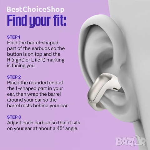 Безжични блутут слушалки със зареждащ кейс - Bose Open Earbuds Ultra, Wireless, Bluetooth , снимка 2 - Безжични слушалки - 55180275