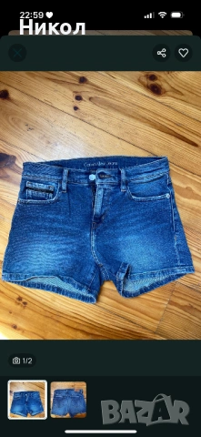 Calvin Klein къси дънкови гащи